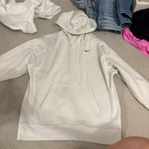 Women Nike Dri-FIT white Hoodie
